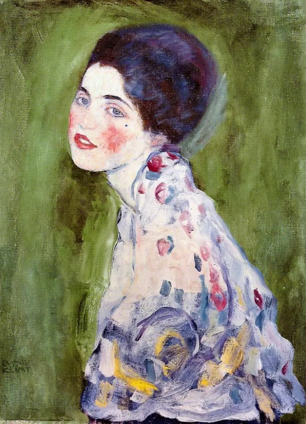 O quadro 'Retrato de uma dama', de Gustav Klimt — Foto: Divulgação