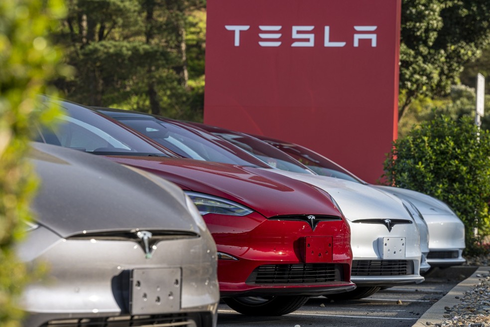 A Tesla, fabricante de carros elétrico, é a principal responsável pela fortuna do bilionário — Foto: David Paul Morris/Bloomberg