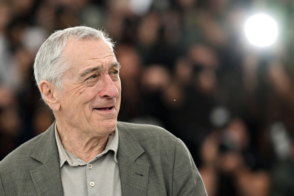 Robert De Niro durante o festival de Cannes, na Frana, em maio deste ano, logo aps o nascimento de seu beb - Foto: Patricia de Melo Moreira / AFP