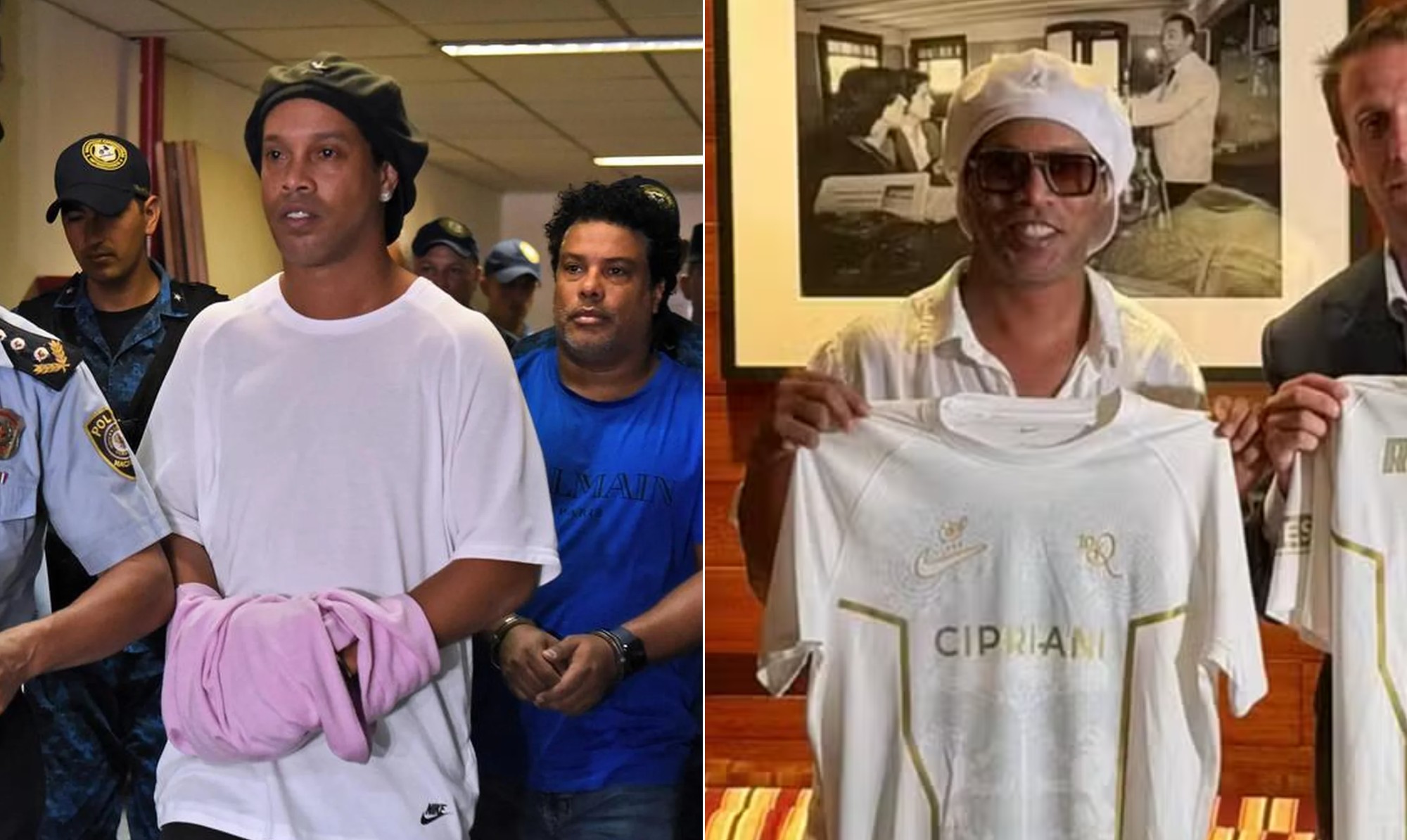De preso no Paraguai a 'manager' de clube na Itália: as facetas 'aleatórias' de Ronaldinho Gaúcho