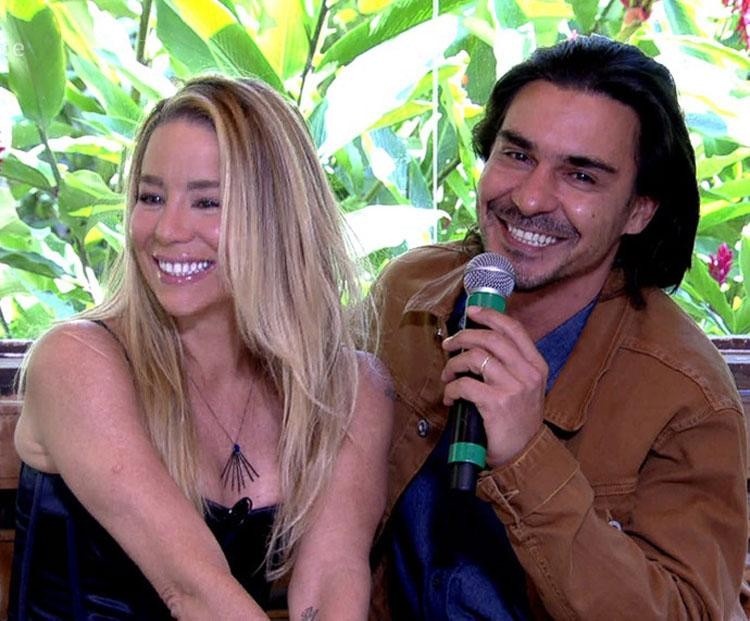 Danielle Winits e André Gonçalves anunciaram fim de casamento em agosto de 2024 — Foto: Reprodução TV Globo