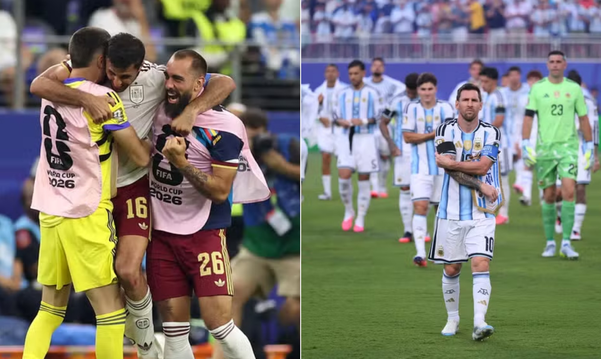 Argentina busca tetra em final contra Espanha pela Copa do Mundo