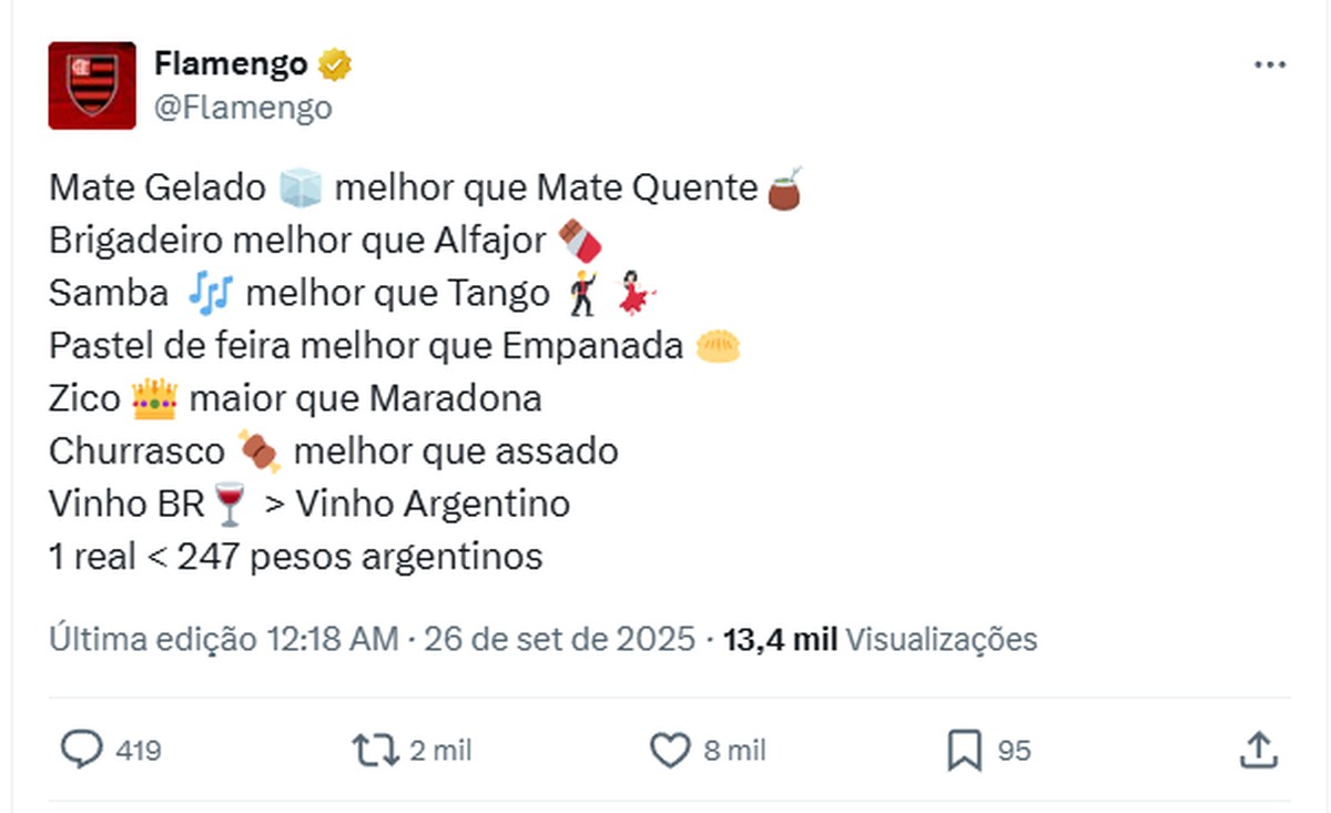 LibertadoresのEstudiantesを排除した後のFlamengo Zoa：「マラドーナよりも大きい」