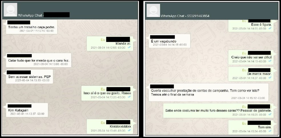Pedido de levantamento sobre o deputado federal Kim Kataguiri — Foto: Reprodução