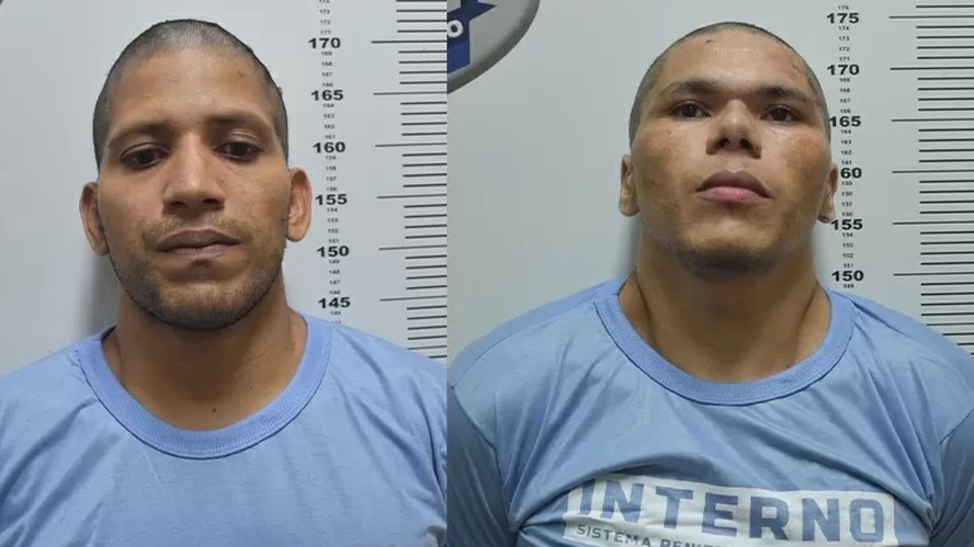 Rogério e Deibson: dupla escapou da Penitenciária Federal de Mossoró (RN) na última quarta-feira