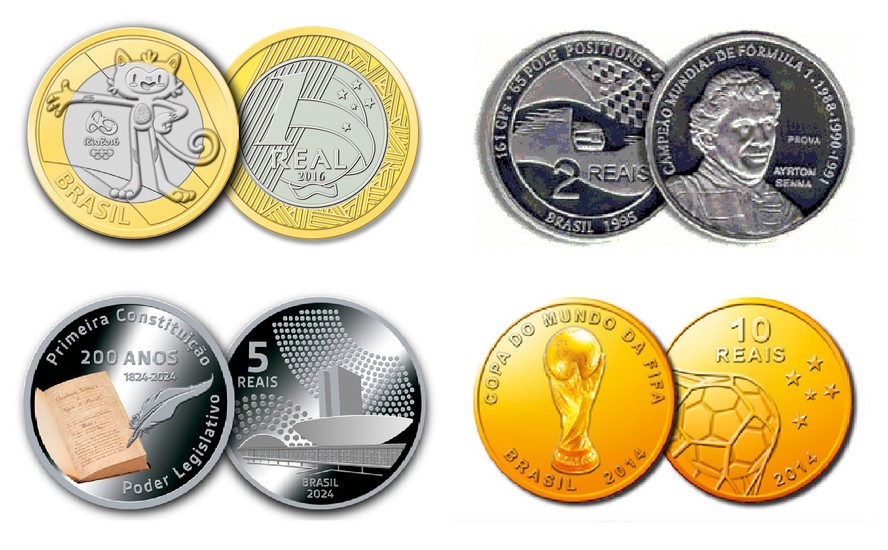 Real faz 30 anos: dos Jogos Olímpicos ao 14-Bis, relembre as moedas ...