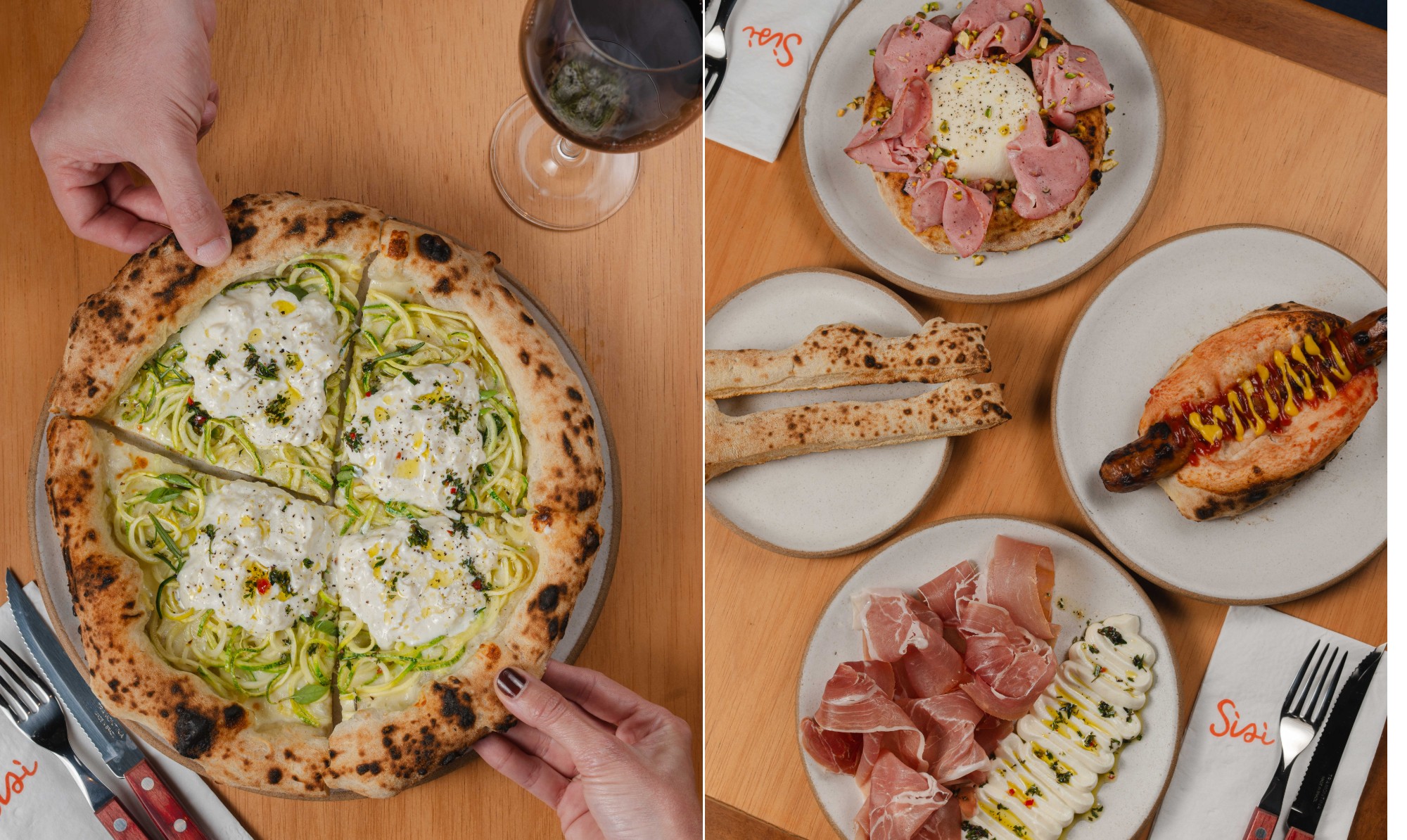 Sìsì Cucina tem novas entradas, burratas e pizzas do chef Pedro Siqueira