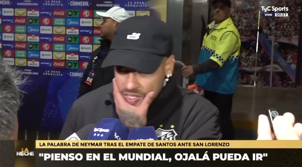 Neymar reafirma desejo de ir à Copa do Mundo — Foto: Reprodução