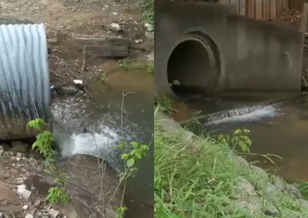 Homem sobrevive após ser sugado por cano de drenagem e arrastado por mais de 150 metros — Foto: Reprodução/TV WBRC