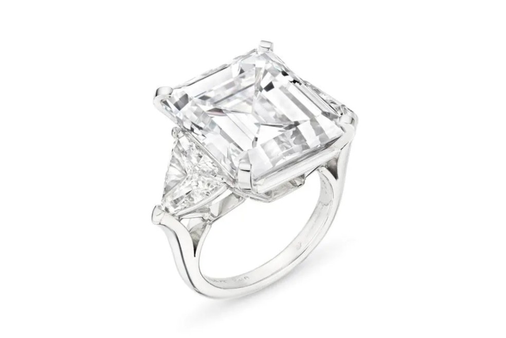 Anel de diamante de 27,19 quilates pertencente a Elaine Wynn — Foto: Christie's