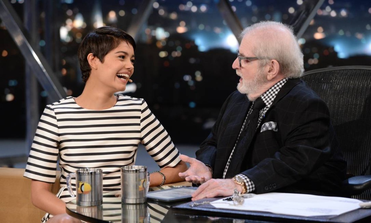 A atriz Sophie Charlotte foi uma das últimas entrevistadas de "Jo talk show" em 2014 — Foto: Divulgação