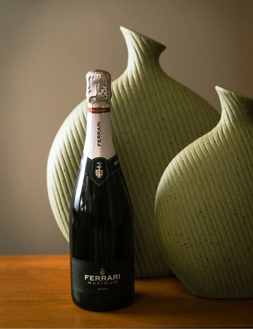 O espumante Ferrari Extra Brut Rosé Maximum — Foto: Divulgação