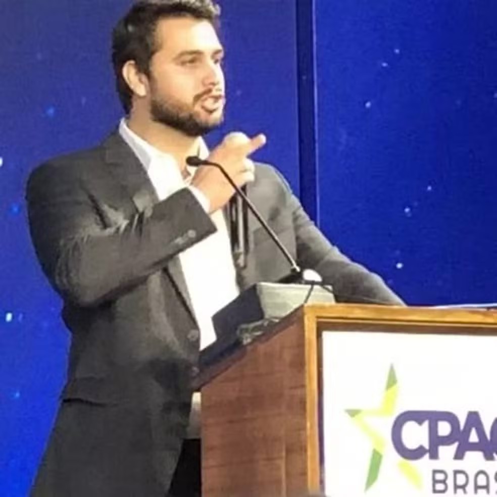 Filipe Garcia Martins Pereira, ex-assessor de Bolsonaro — Foto: Reprodução