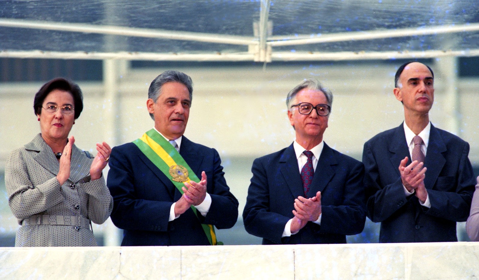 Ruth Cardoso foi a primeira-dama do Brasil ao lado de Fernando Henrique Cardoso nos dois mandatos — de 1995 a 2002 — Foto: Ivo Gonzalez/Agência O Globo/01/01/1995