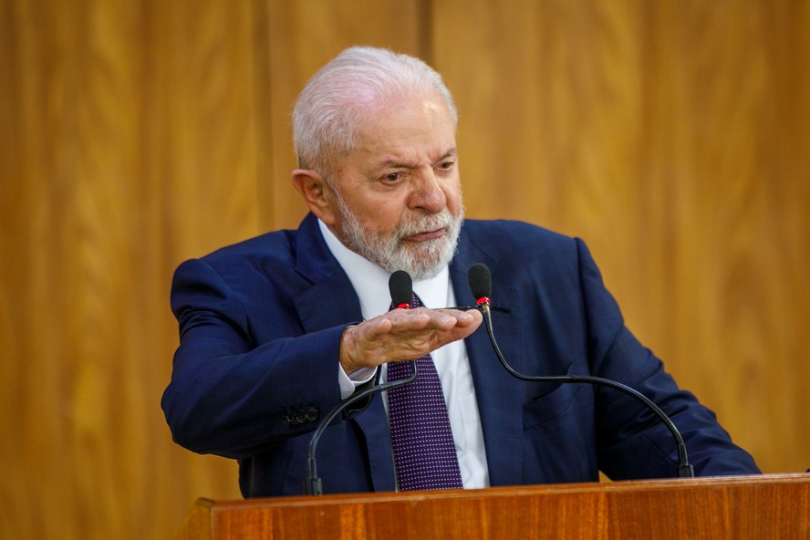 Presidente Luiz Inácio Lula da Silva em cerimônia no Planalto