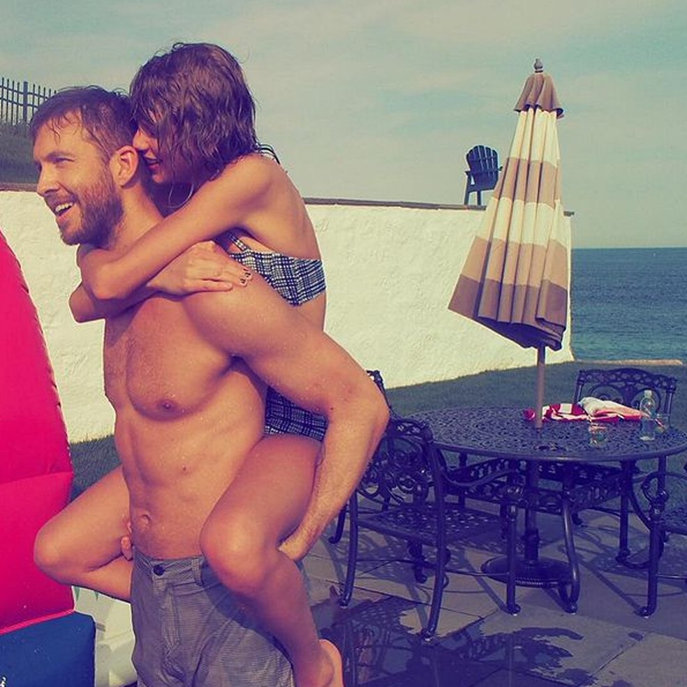 Taylor Swift e Calvin Harris — Foto: Reprodução Instagram