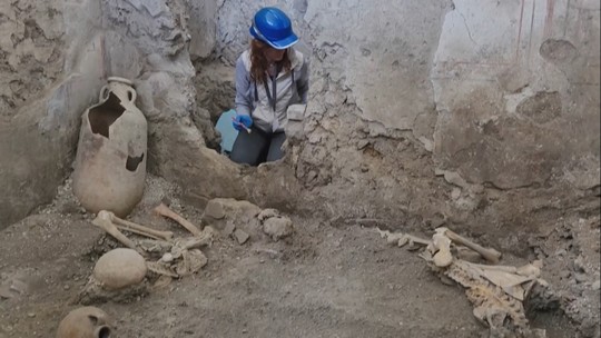 Itália encontra dois novos esqueletos nas ruínas de Pompeia