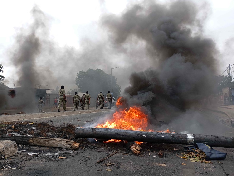 Violência pós-eleições presidenciais deixa mais de 20 mortos em Moçambique - Foto: Amilton Neves/AFP