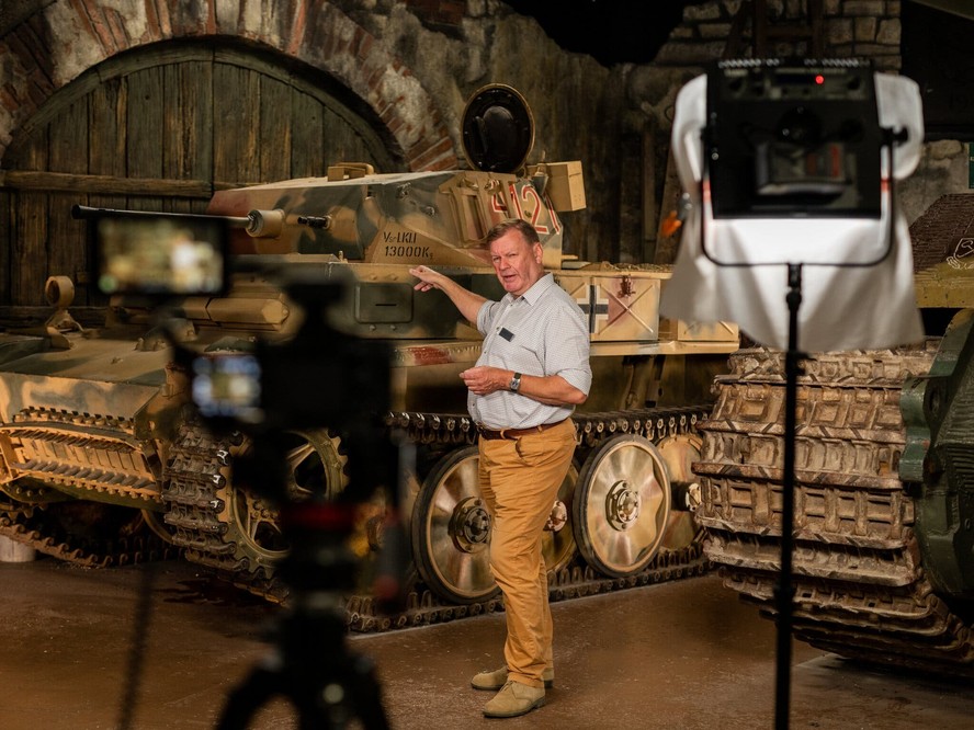 Chris Copson, um dos apresentados do Museu do Tanque no YouTube