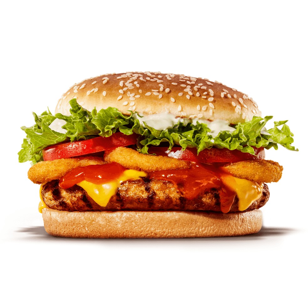 Site do Burger King define sanduíche como "um hambúrguer de carne de porco com aquele aroma inconfundível de Costelinha" Reprodução — Foto:         