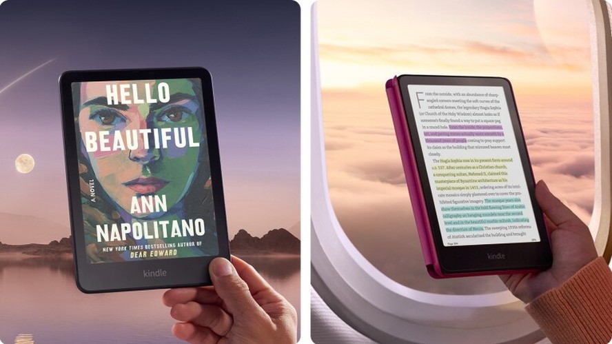 Novo Kindle da Amazon tera cores