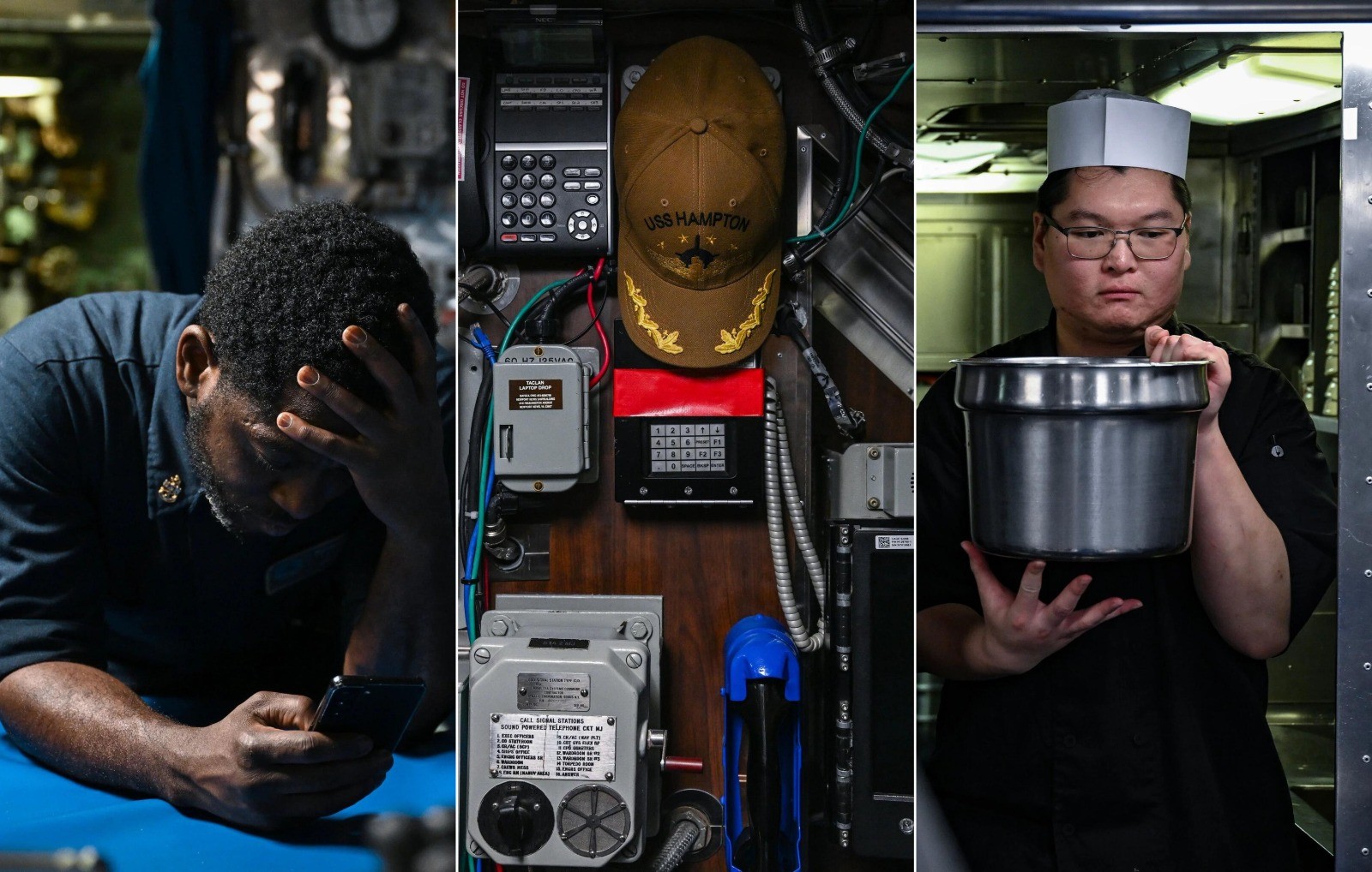 Hampton's crew remains underwater for weeks at a time, in confined spaces with limited food and no communication with the outside world. — Photo: NYT/Kenny Holston
