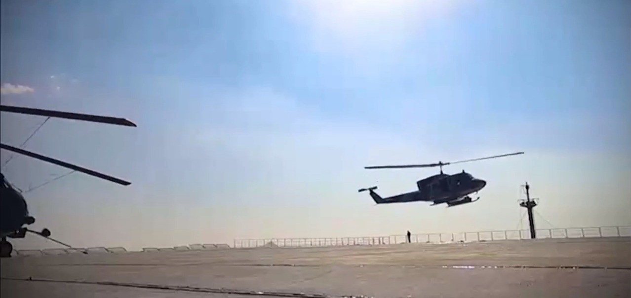 Veículo permite que cinco helicópteros sejam operados ao mesmo tempo — Foto: Reprodução/Youtube