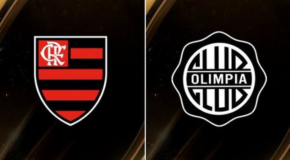 Flamengo x Olimpia — Foto: Reprodução