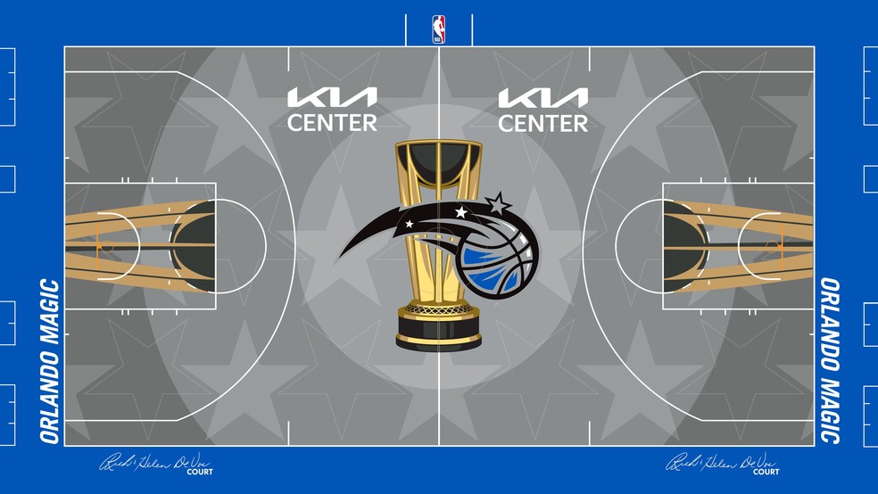 A quadra do Magic — Foto: Divulgação/NBA