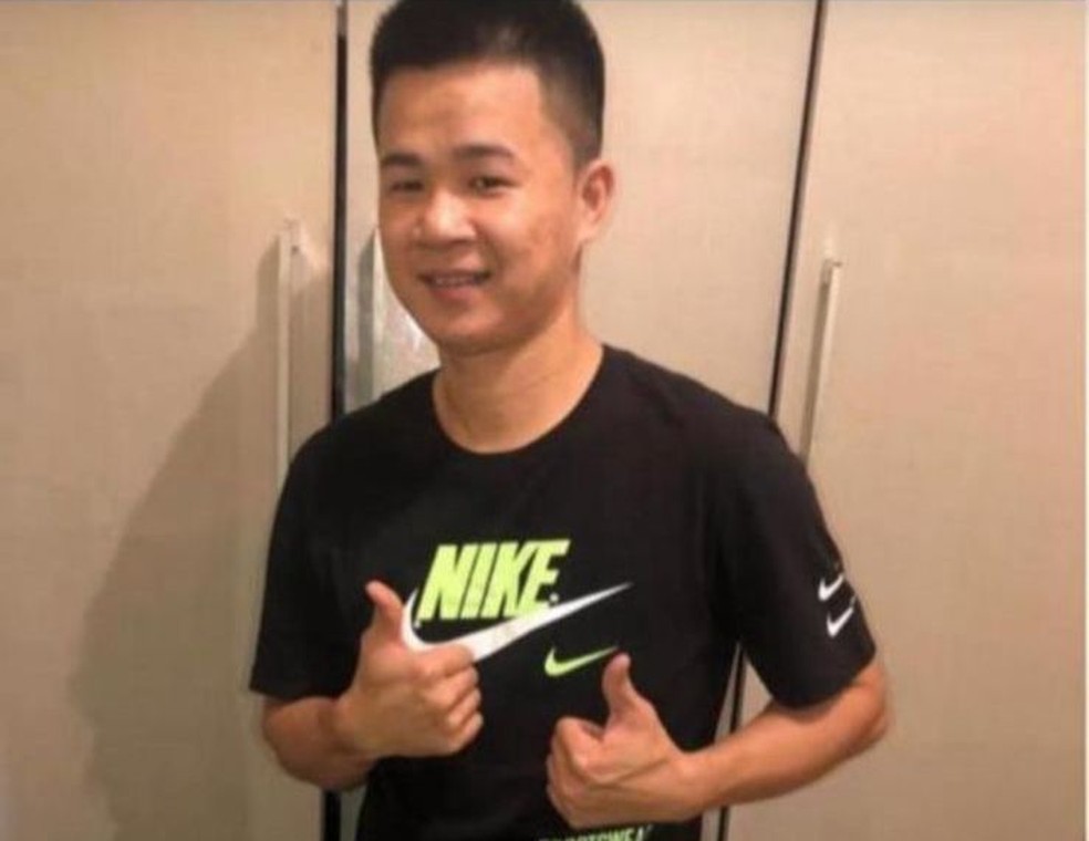 Zhaohu Qiu, de 35 anos, suspeito da morte de Marcelle Julia Araújo da Silva — Foto: Reprodução / Polícia Civil