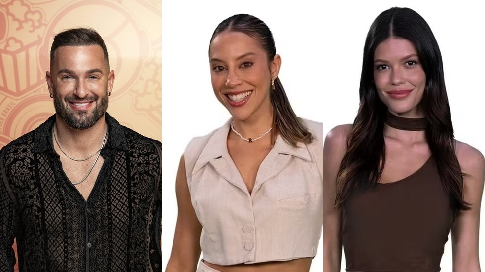 Enquete BBB 25: Diego Hypolito, Renata e Vitória Strada estão no paredão. Quem vai sair?