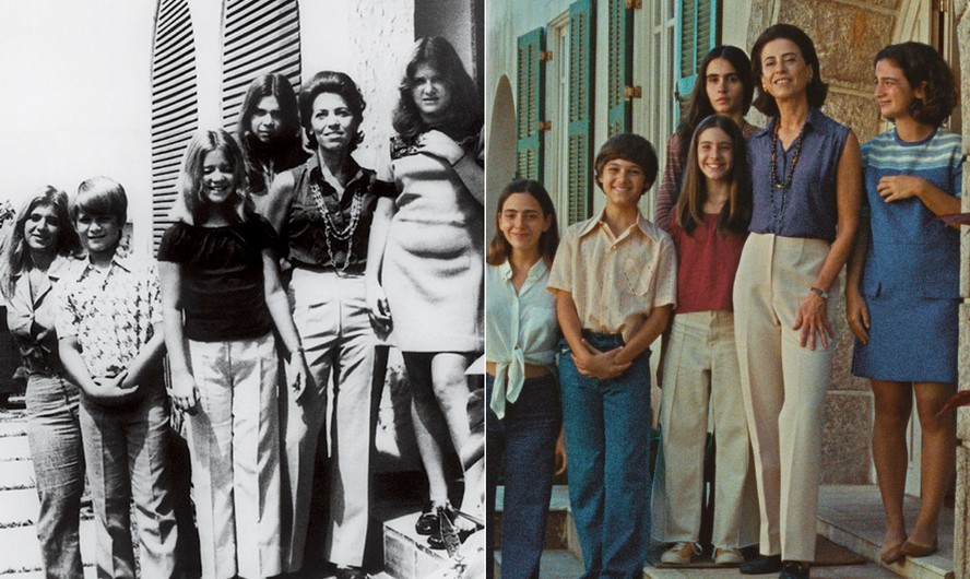 Família de Eunice Paiva na vida real e no filme "Ainda estou aqui" | Foto: Divulgação
