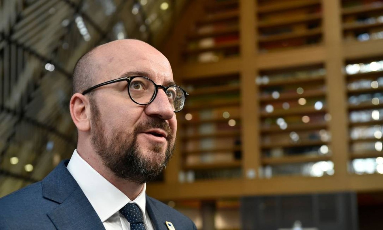 Primeiro Ministro belga, Charles Michel, é também presidente do Conselho Europeu – a União Europeia é a única entidade do G20 que não é um país — Foto: JOHN THYS / AFP