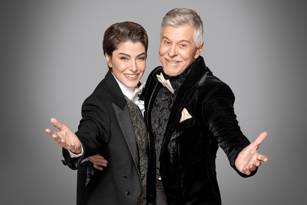 Alessandra Verney e Miguel Falabella como Victoria e Toddy de "Victor ou Victoria" — Foto: Divulgação/Priscilla Prade