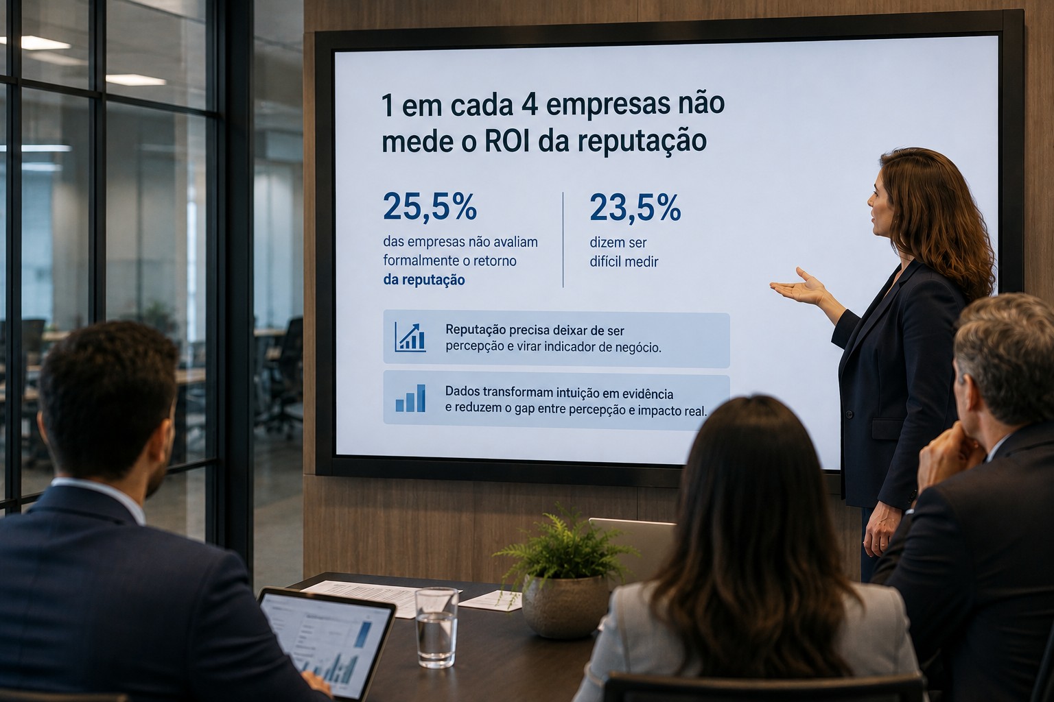 1 em cada 4 empresas não mede o ROI da reputação - QTU Questões do Universo