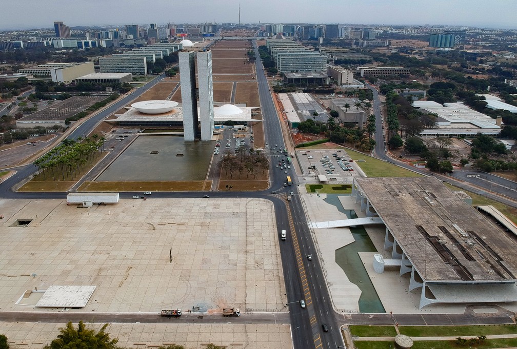 Praça dos Três Poderes, em Brasília — Foto: Pablo Jacob