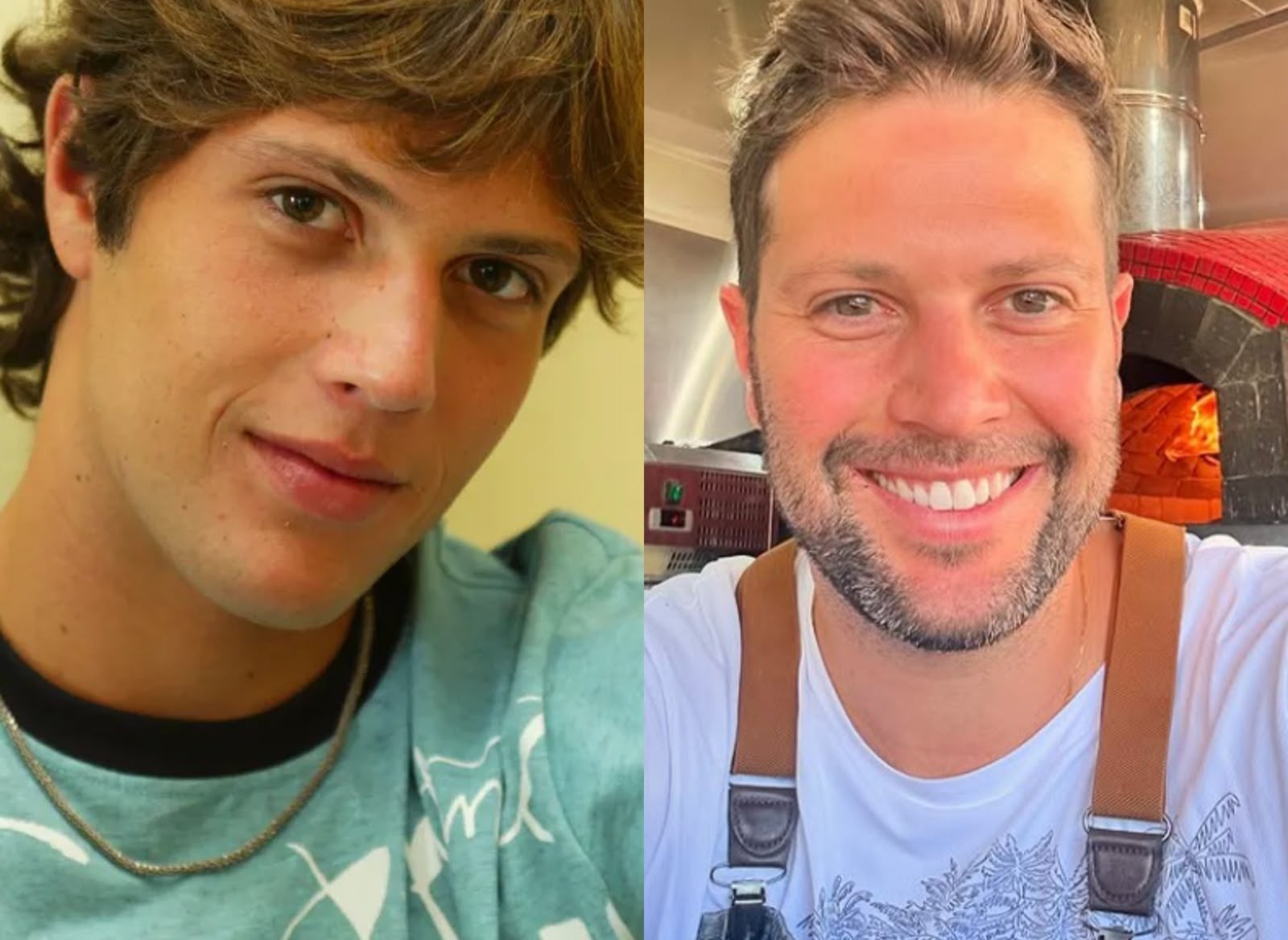 O ator Gustavo Leão também passou pelo programa. Atualmente, ele é chef de cozinha nos EUA — Foto: Reprodução