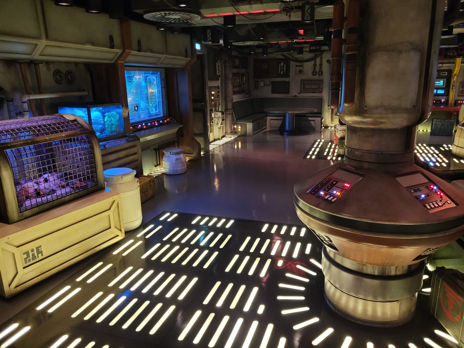 O universo de 'Star Wars' também é o tema de Cargo Bay, um dos espaços temáticos da Oceaneer Club, área kids do navio