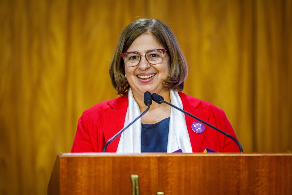A ex-ministra das Mulheres Cida Gonçalves. — Foto: Brenno Carvalho / Agência O Globo