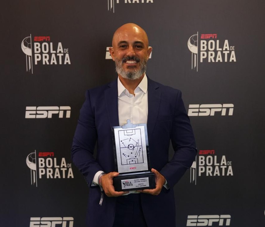 Rafael Guanaes foi o t&eacute;cnico da sele&ccedil;&atilde;o do Bola de Prata