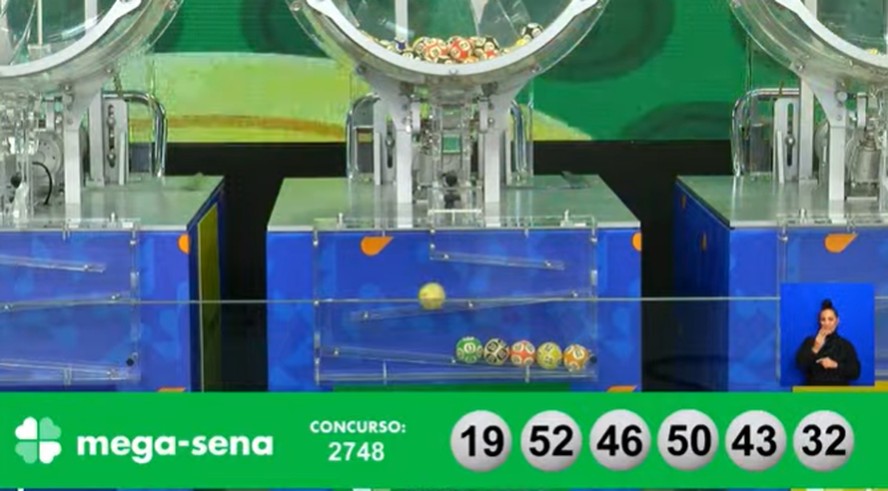 Resultado do concurso 2748 da Mega-Sena