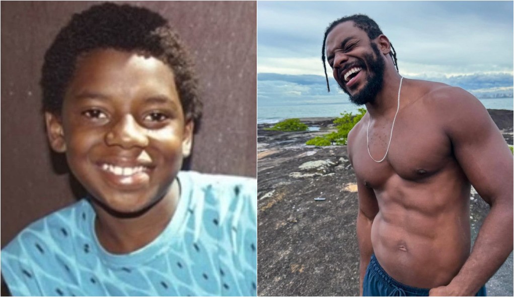 Samuel Melo iniciou na TV na novela "Força de um desejo" em 1999. O ator ficou um bom tempo afastado das novelas, mas de 2016 para cá fez alguns papéis fixos e mais participações, como o Franklin de "Vale tudo" — Foto: Globo e Reprodução/Instagram