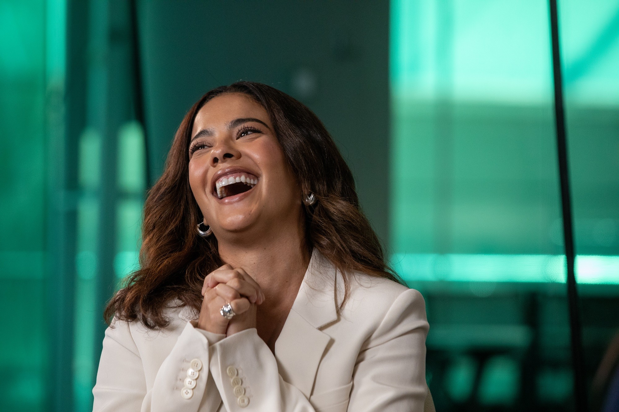 Bella Campos comenta boatos com Paolla Oliveira e Xamã