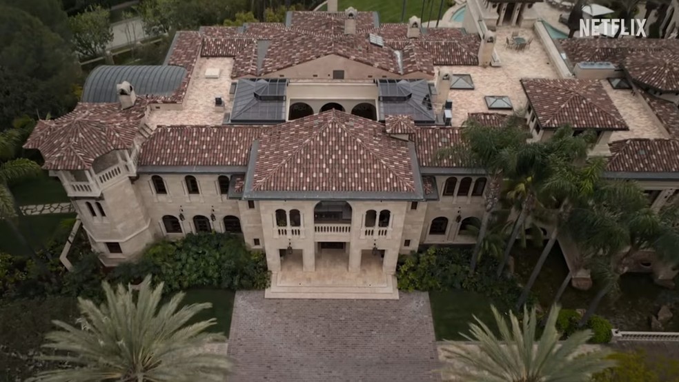 A casa de Eddie Murphy visto em'Eu, Eddie' — Foto: Reprodução Netflix