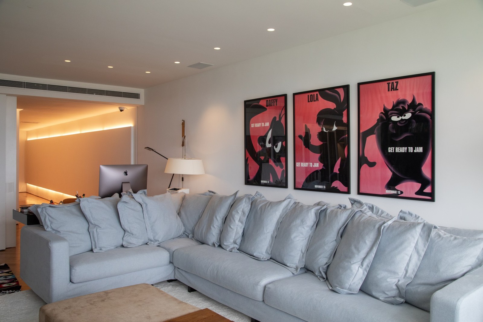 Detail of the apartment of the actress Clarice Alves and her husband, the player Marcelo — Photo: Ana Branco