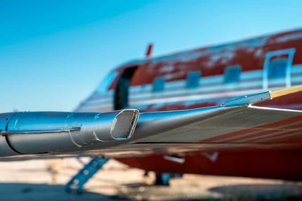 Jato Lockheed 1329, JetStar, modelo de 1962 comprado por Elvis Presley — Foto: Divulgação / Mecum Auctions