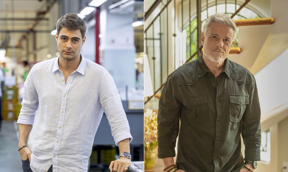 Rafa Vitti (Davi) e Marcello Novaes (Jacques) — Foto: TV Globo
