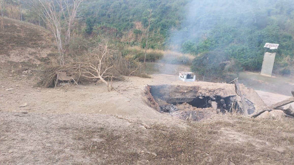 Fotos mostram destruição na base militar de La Carlota e no Forte Tiuna, em Caracas, após ataques dos EUA em 3 de janeiro— Foto: Reprodução