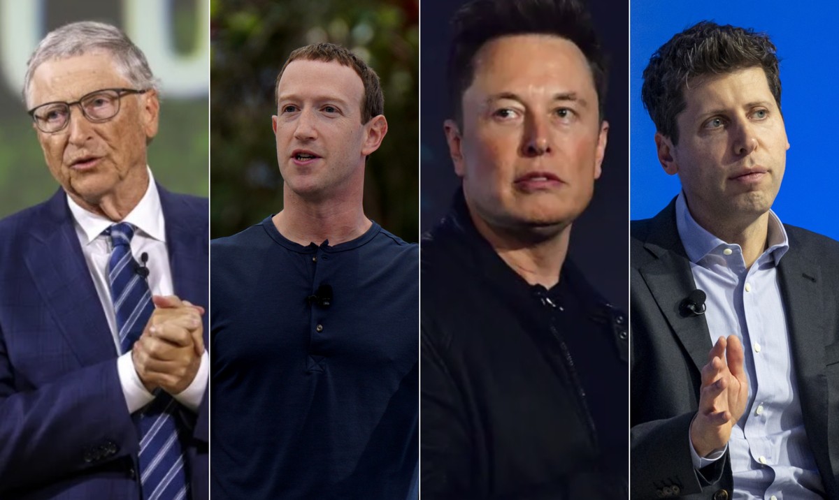 Bill Gates, Mark Zuckerberg e Elon Musk além de Sam Altman, veja quem