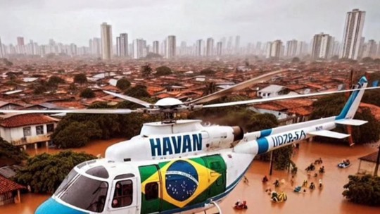 Bolsonaro jogou 17 milhões no Rio Grande do Sul de cima do helicóptero da Havan